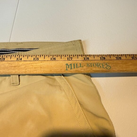 Coolibar Men 36 Performance Pants UPF 50+ Beige Khaki Stretch Straight Leg Sport - Picture 7 of 10